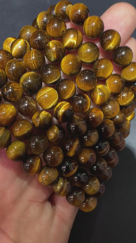 Yellow tiger eye bracelets 8mm