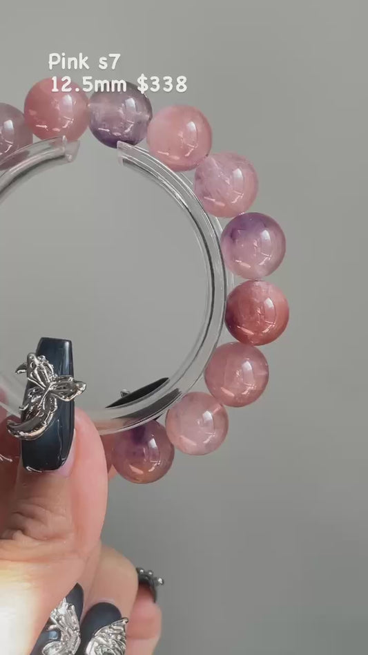 pinky purplish super 7 bracelet 12.8mm