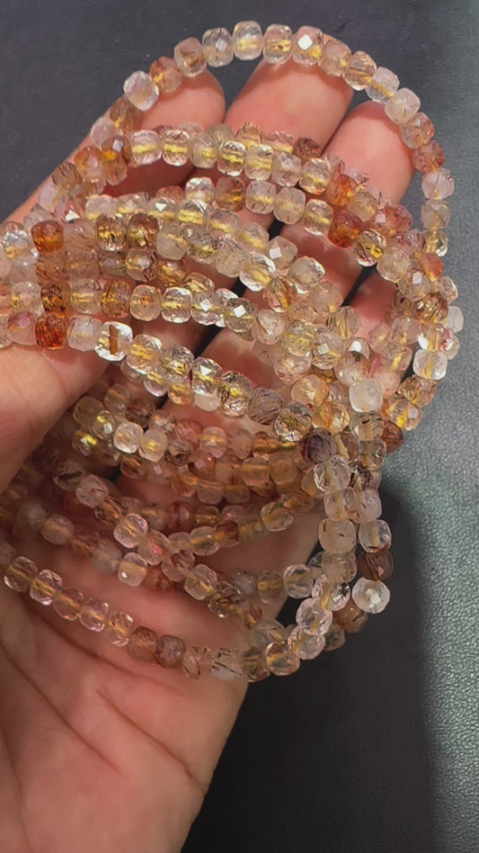 Black golden super  7 bracelets 4.5mm