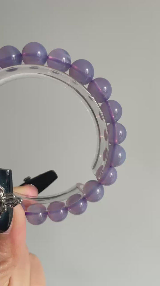 lavender moon quartz bracelet 8.5mm
