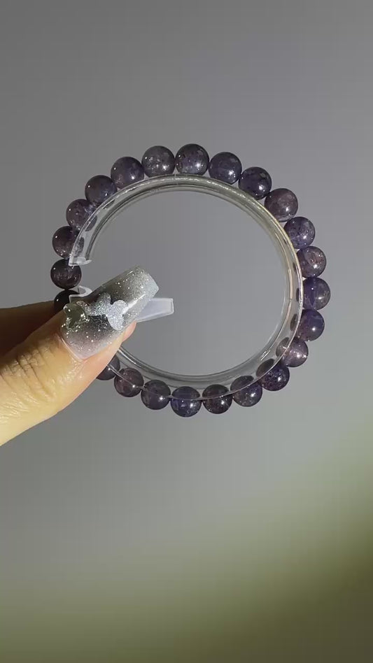 sunstone iolite bracelet 7.4mm