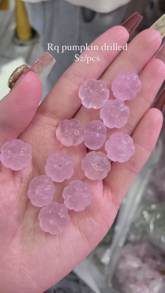 Rose quartz donuts