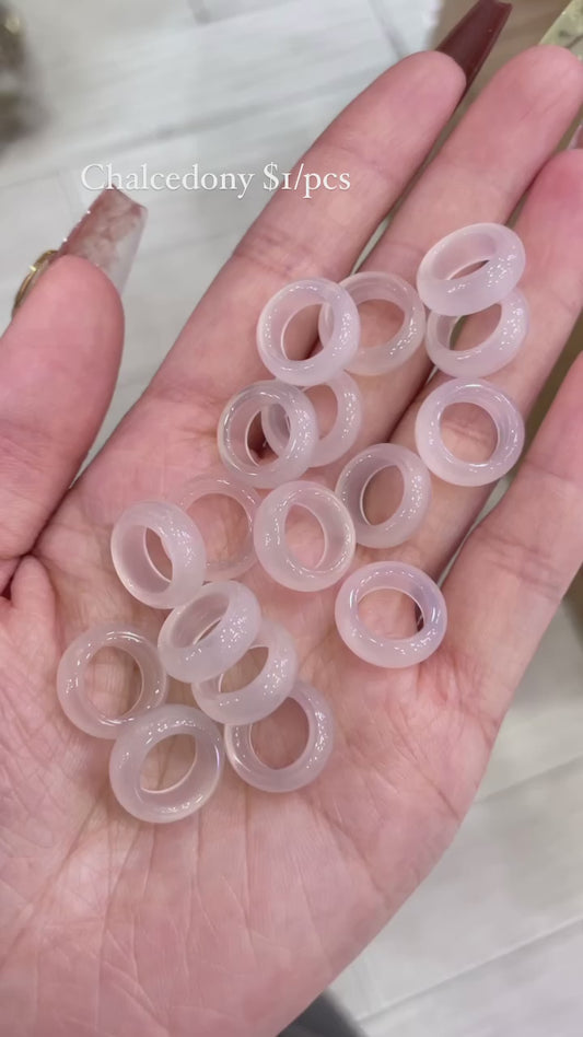 Chalcedony rings