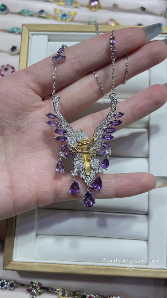 Amethyst s925 pendants