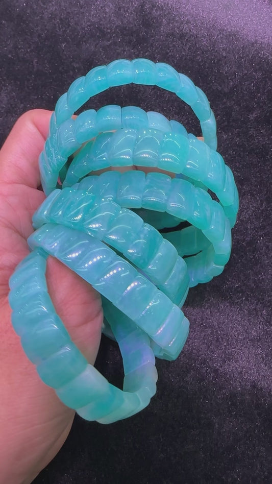Amazonite soft bangle